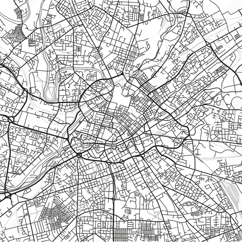 Map of Manchester